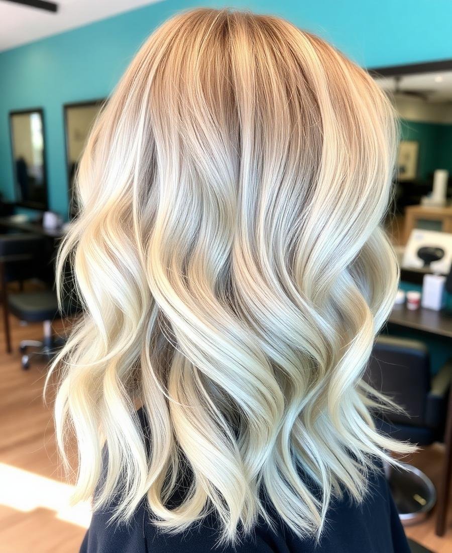 Risultato di una colorazione balayage